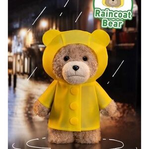 Ted2 Teddy Bear Action Plush Pendant - raincoat
